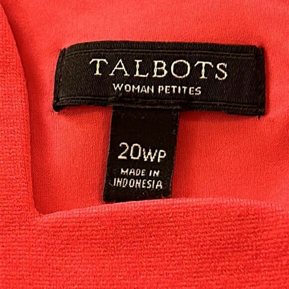 Talbots Woman Petite Stretch ScallopNeck dress 20P - Picture 15 of 17